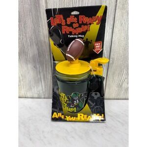 Vintage 1998 Michael Buffer Lets Get Ready to Rumble Talking Football Mug New